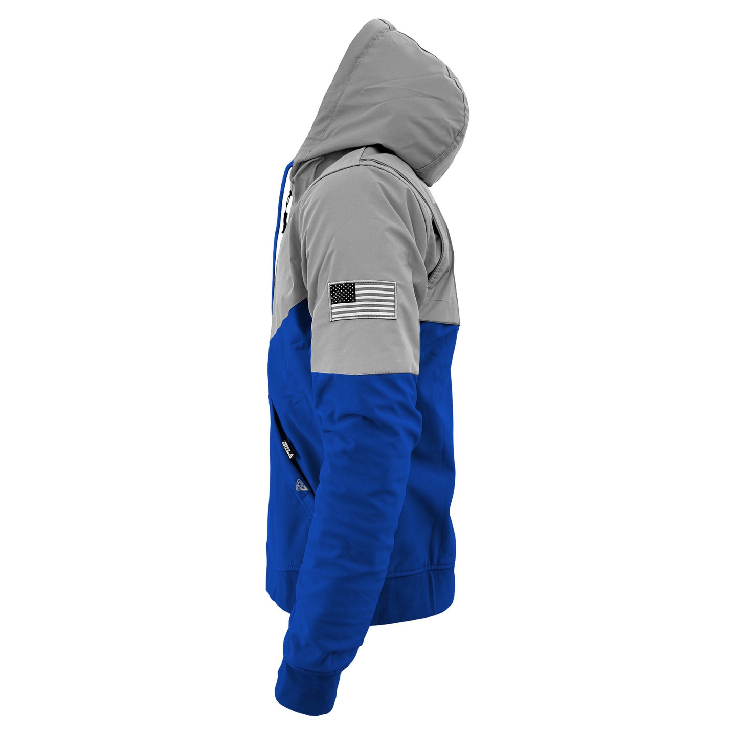 SoftShell Reflective Blue Eclipse Hoodie - with Pads