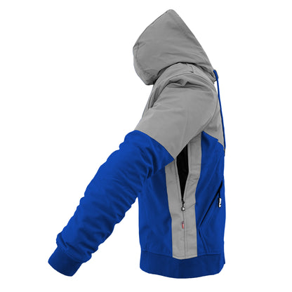 SoftShell Reflective Blue Eclipse Hoodie - with Pads