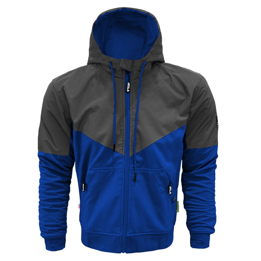 SoftShell Reflective Blue Nebula Hoodie - with Pads