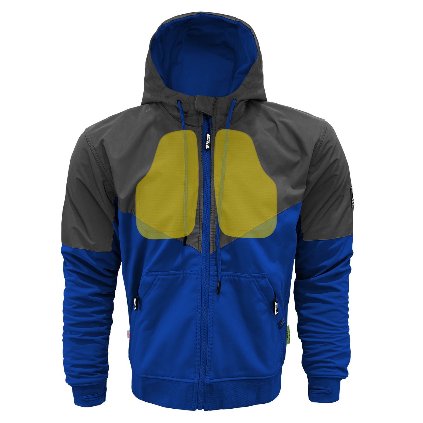 SoftShell Reflective Blue Nebula Hoodie - with Pads