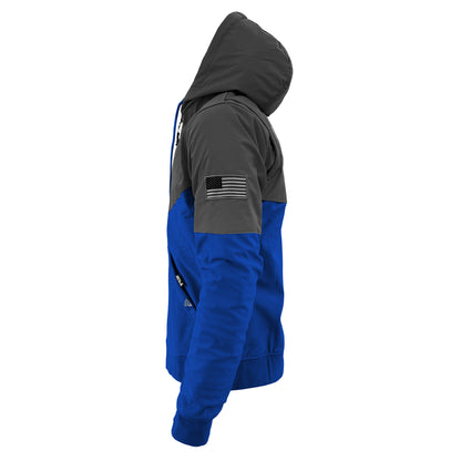 SoftShell Reflective Blue Nebula Hoodie - with Pads