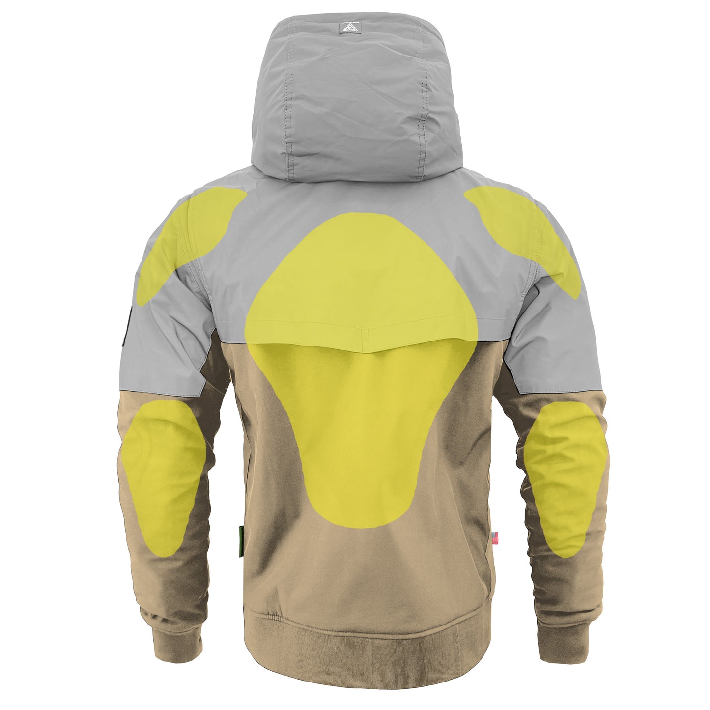 SoftShell Reflective Khaki Eclipse Hoodie - with Pads