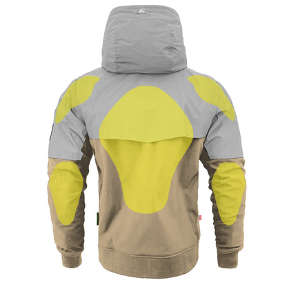 SoftShell Reflective Khaki Eclipse Hoodie - with Pads