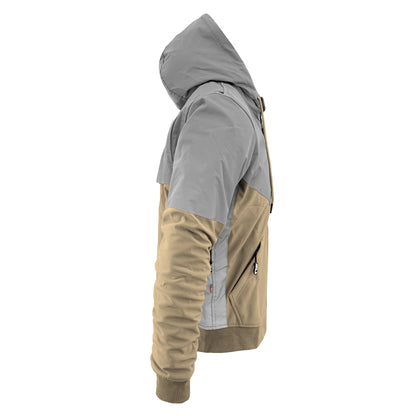 SoftShell Reflective Khaki Eclipse Hoodie - with Pads