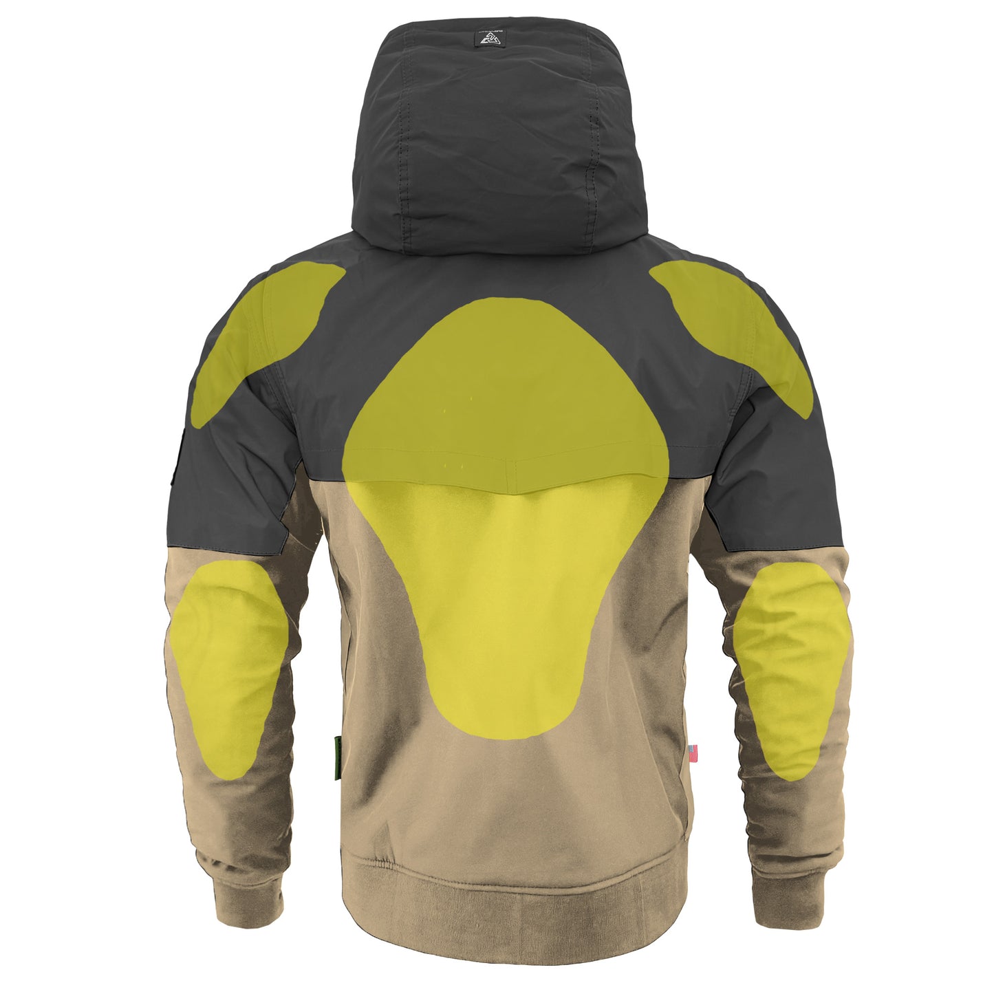SALE SoftShell Reflective Khaki Nebula Hoodie - with Pads
