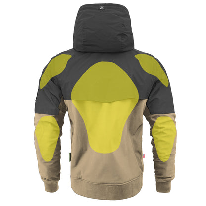 SALE SoftShell Reflective Khaki Nebula Hoodie - with Pads