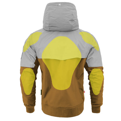 SoftShell Reflective Mustard Eclipse Hoodie - with Pads