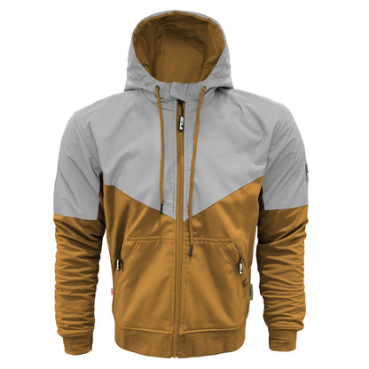 SoftShell Reflective Mustard Eclipse Hoodie - with Pads