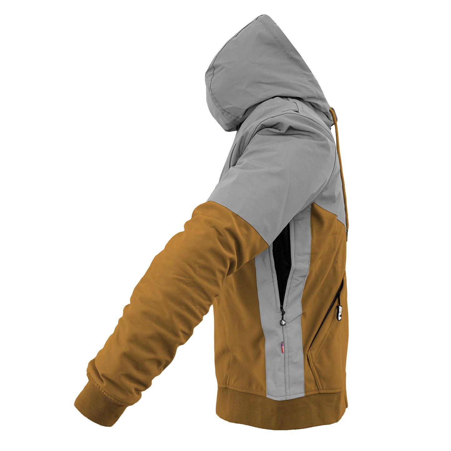 SoftShell Reflective Mustard Eclipse Hoodie - with Pads