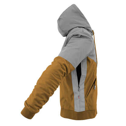 SoftShell Reflective Mustard Eclipse Hoodie - with Pads