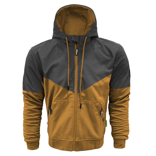 SoftShell Reflective Mustard Nebula Hoodie - with Pads