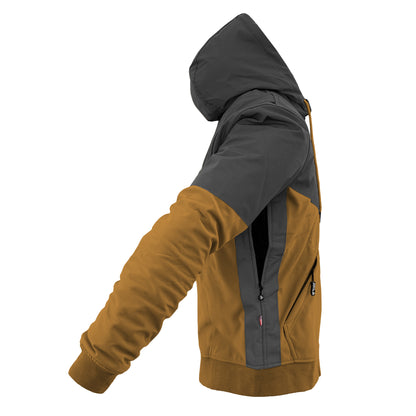 SoftShell Reflective Mustard Nebula Hoodie - with Pads