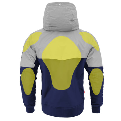 SoftShell Reflective Navy Blue Eclipse Hoodie - with Pads