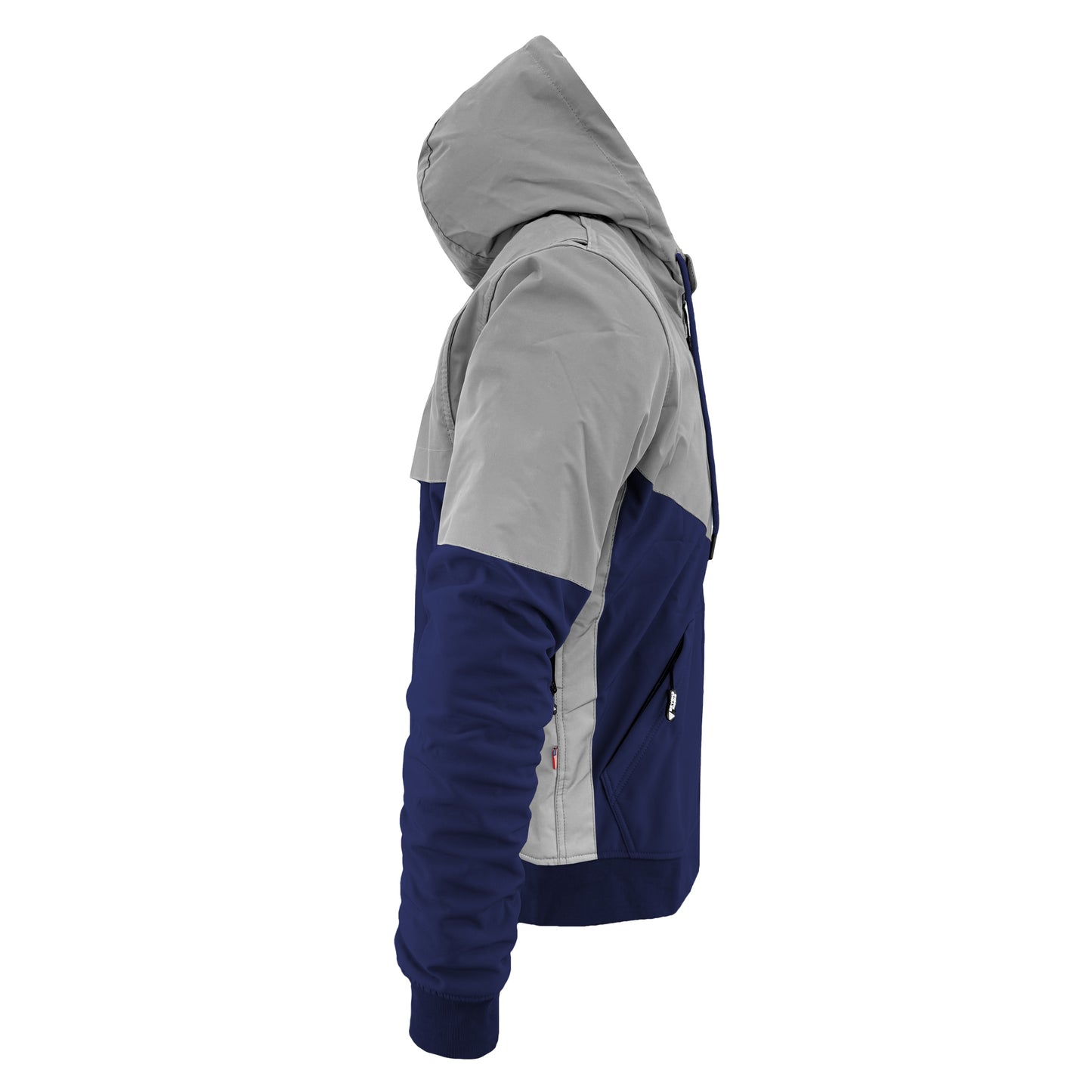 SoftShell Reflective Navy Blue Eclipse Hoodie - with Pads