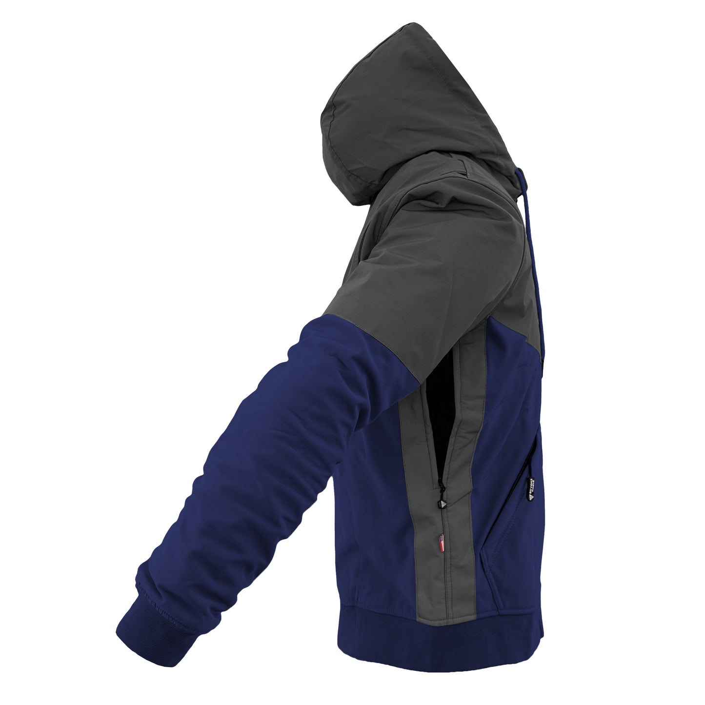 SoftShell Reflective Navy Blue Nebula Hoodie - with Pads