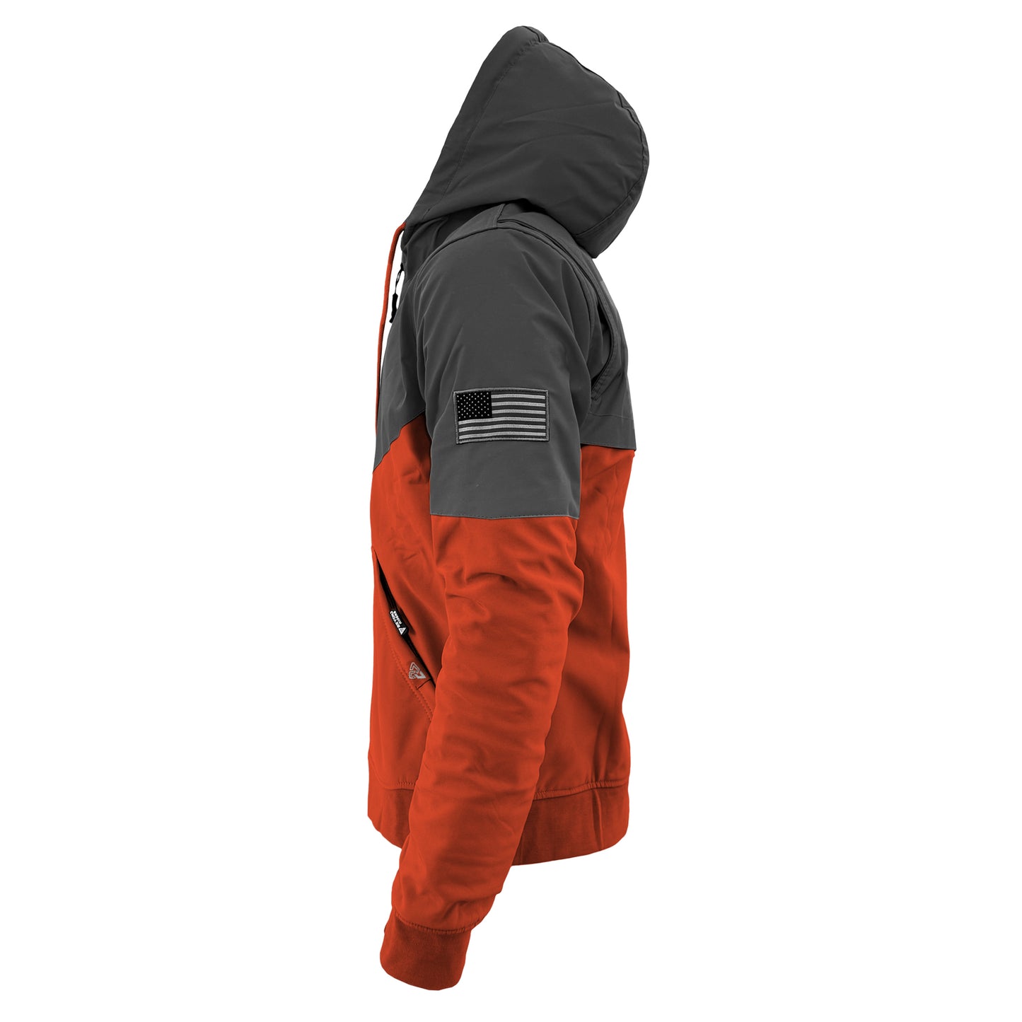SALE SoftShell Reflective Orange Nebula Hoodie - with Pads