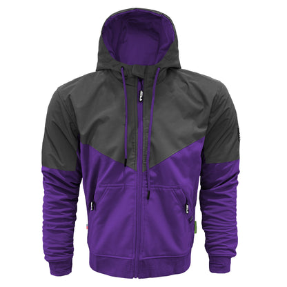 SoftShell Reflective Purple Nebula Hoodie - with Pads