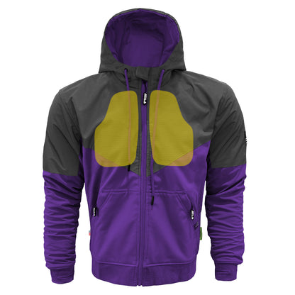 SoftShell Reflective Purple Nebula Hoodie - with Pads