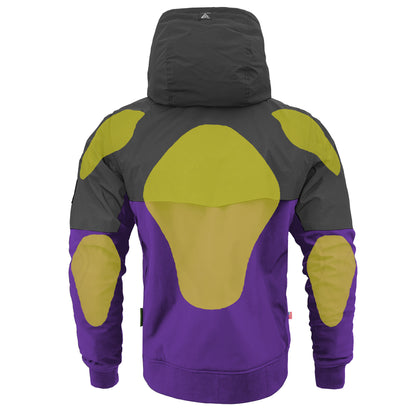 SoftShell Reflective Purple Nebula Hoodie - with Pads