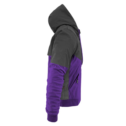 SoftShell Reflective Purple Nebula Hoodie - with Pads