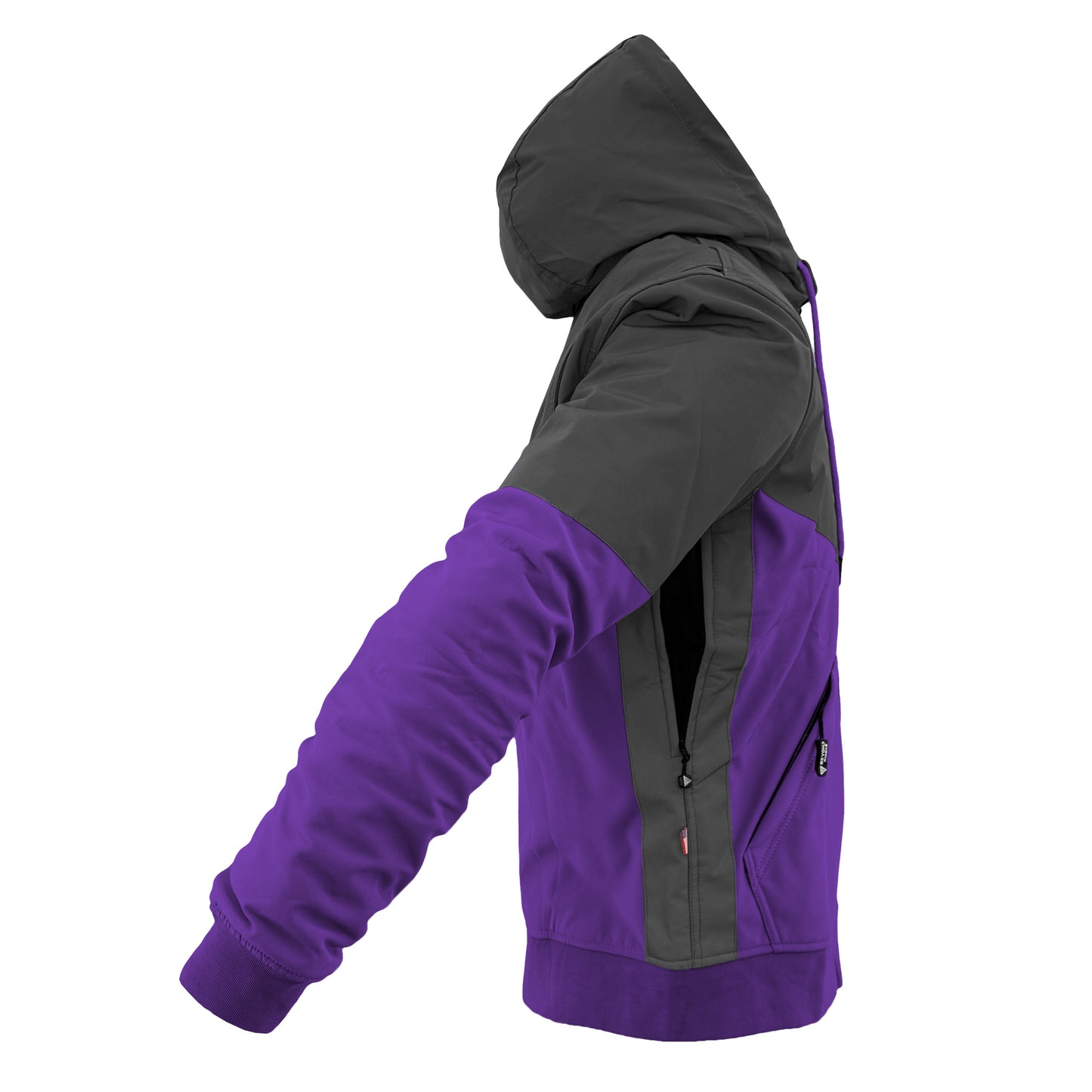 SoftShell Reflective Purple Nebula Hoodie - with Pads