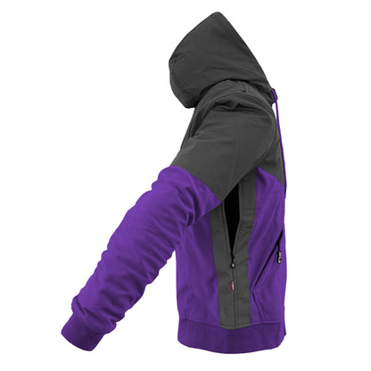 SoftShell Reflective Purple Nebula Hoodie - with Pads