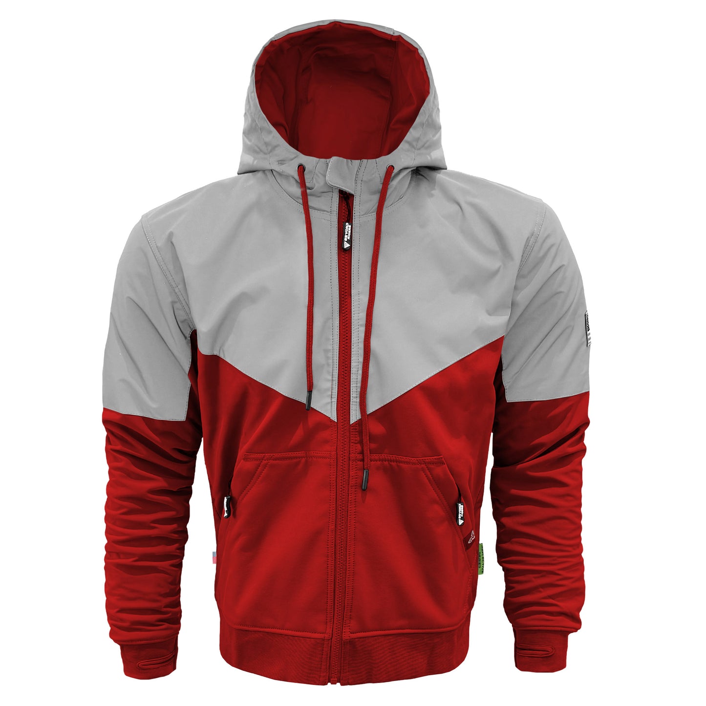SoftShell Reflective Red Eclipse Hoodie - with Pads