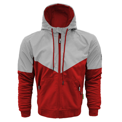 SoftShell Reflective Red Eclipse Hoodie - with Pads