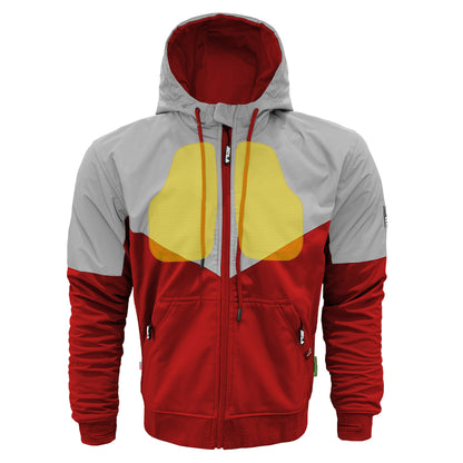 SoftShell Reflective Red Eclipse Hoodie - with Pads