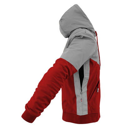 SoftShell Reflective Red Eclipse Hoodie - with Pads