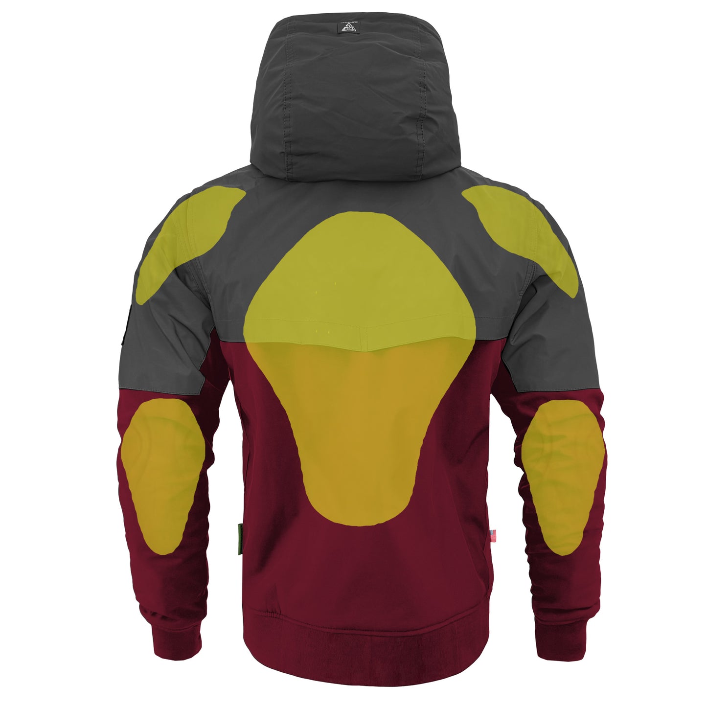 SoftShell Reflective Red Maroon Nebula Hoodie - with Pads