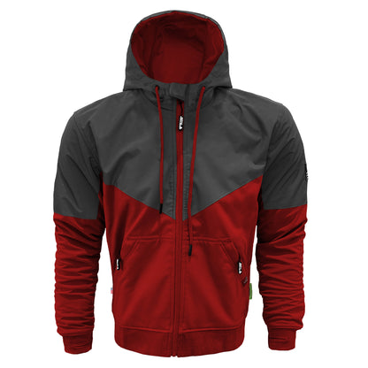 SoftShell Reflective Red Nebula Hoodie - with Pads