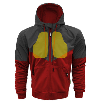SoftShell Reflective Red Nebula Hoodie - with Pads
