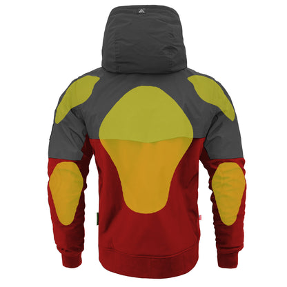 SoftShell Reflective Red Nebula Hoodie - with Pads