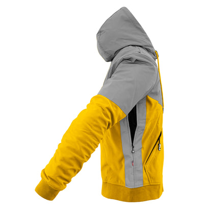 SoftShell Reflective Yellow Eclipse Hoodie - with Pads