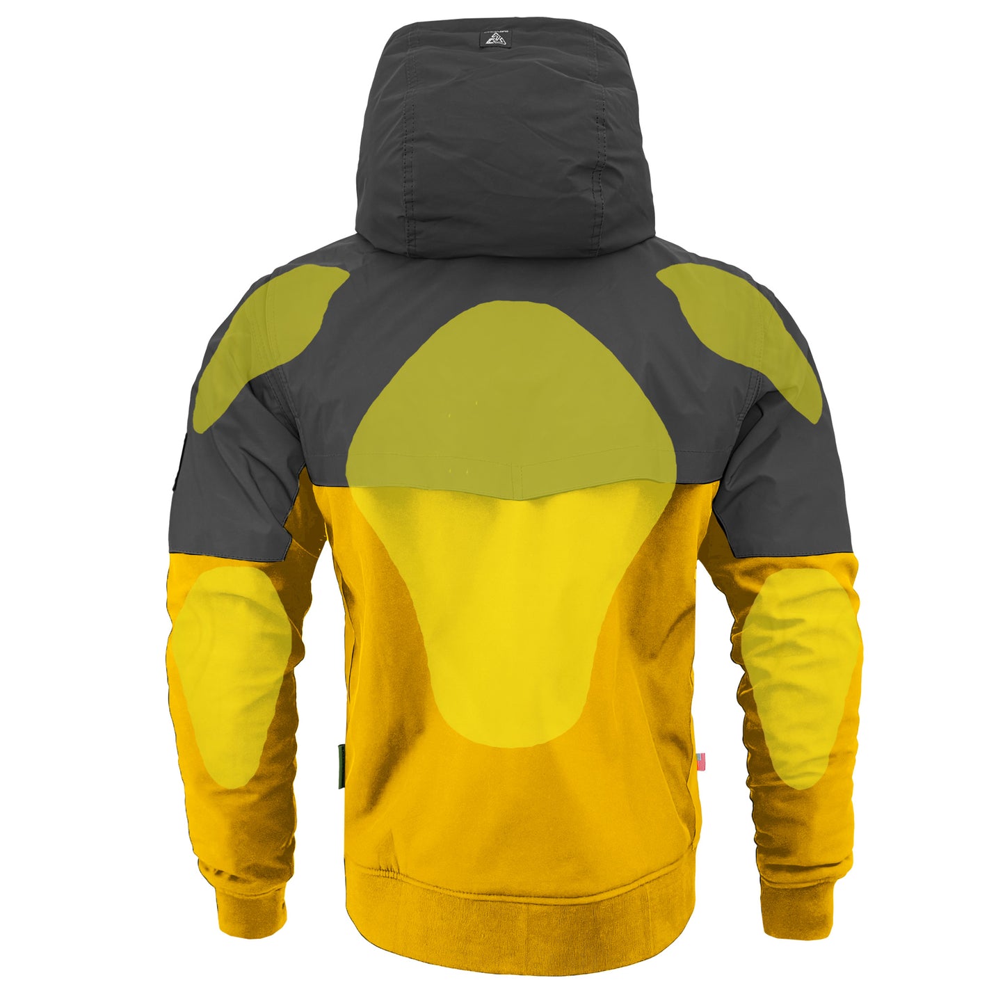 SoftShell Reflective Yellow Nebula Hoodie - with Pads