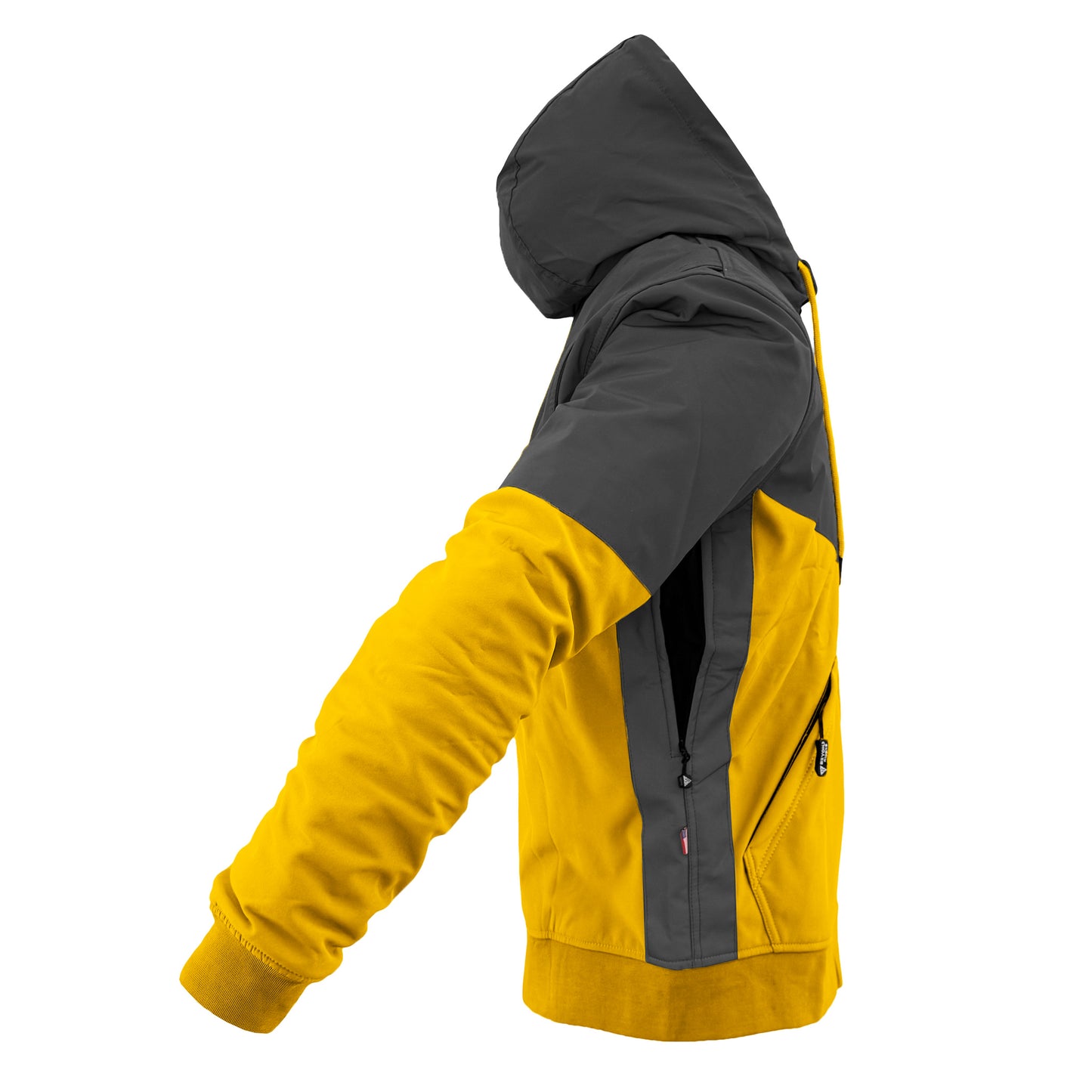 SoftShell Reflective Yellow Nebula Hoodie - with Pads
