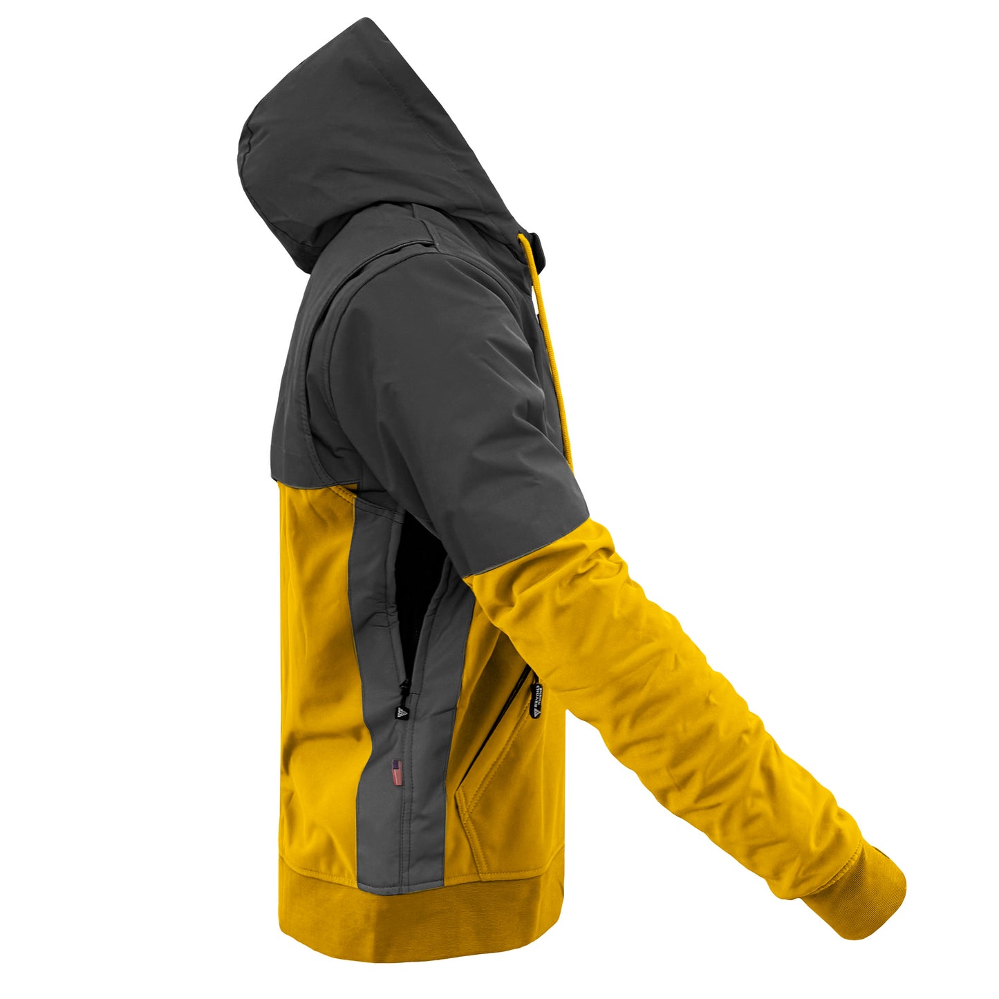 SoftShell Reflective Yellow Nebula Hoodie - with Pads