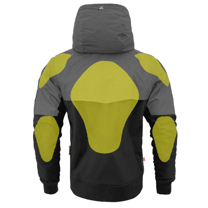 SoftShell Reflective "Nightfall Nebula" Hoodie - Black with Pads