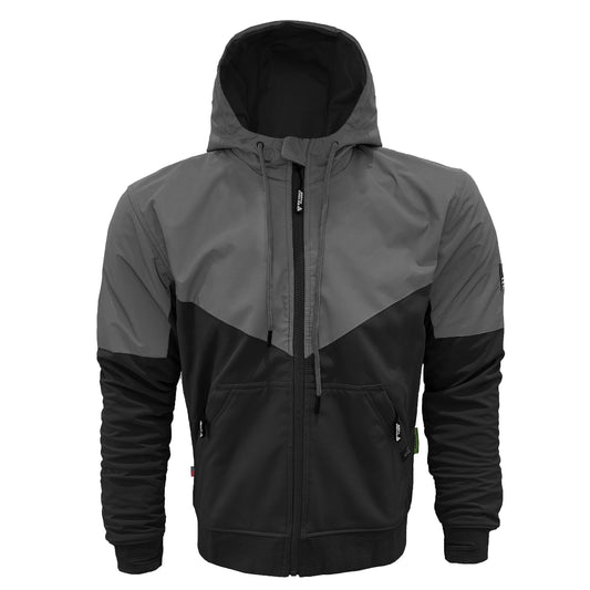 SoftShell Reflective "Nightfall Nebula" Hoodie - Black with Pads