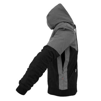SoftShell Reflective "Nightfall Nebula" Hoodie - Black with Pads