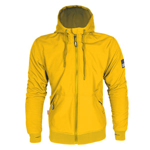 Protective SoftShell Unisex Hoodie - Yellow Matte with Pads