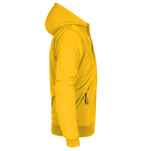 Protective SoftShell Unisex Hoodie - Yellow Matte with Pads