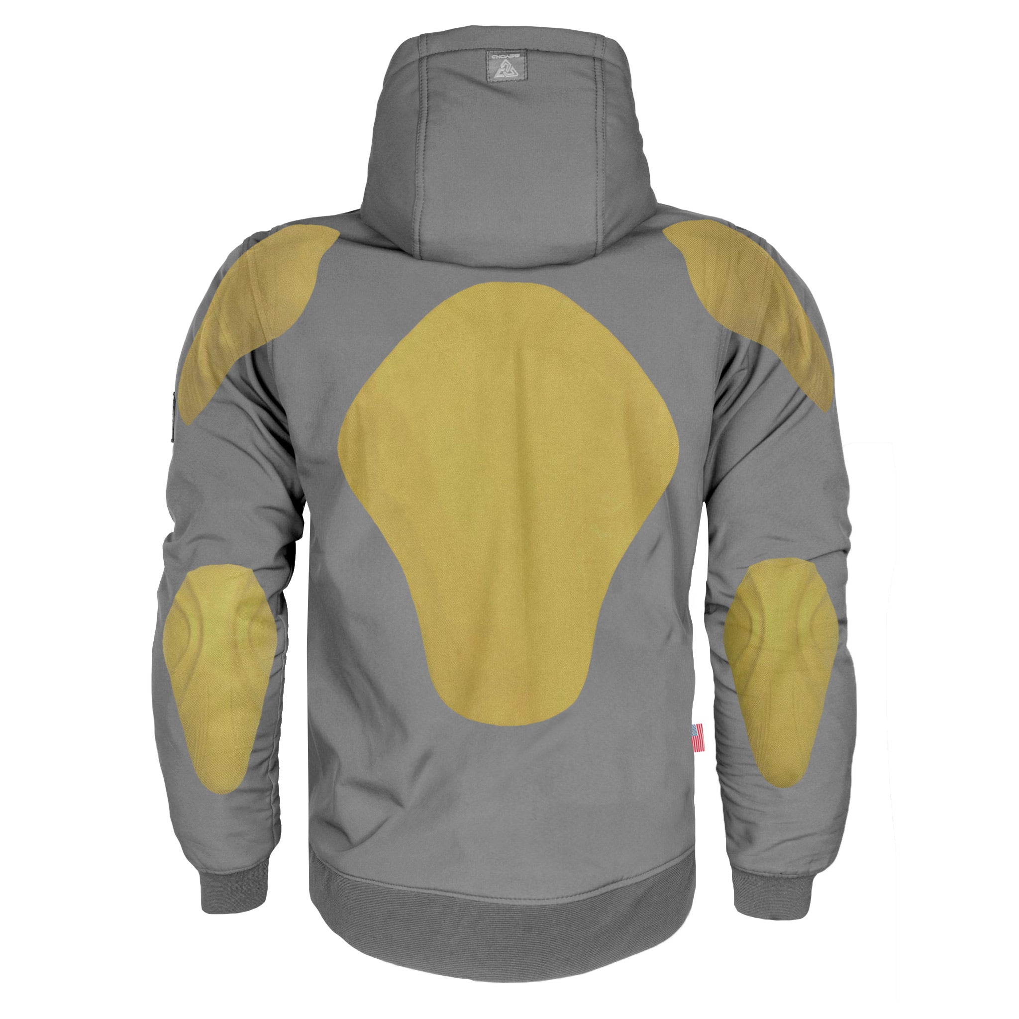 Protective SoftShell Unisex Hoodie - Gray Matte with Pads – Beyond