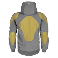 Unisex-Softshell-Hoodie-Gray-Matte-Color-Back-with-Pads