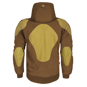 Protective SoftShell Unisex Hoodie - Light Brown Matte with Pads