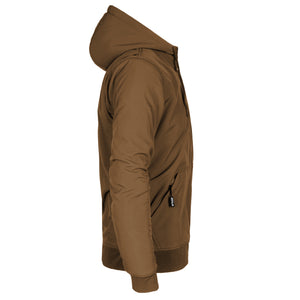 Protective SoftShell Unisex Hoodie - Light Brown Matte with Pads