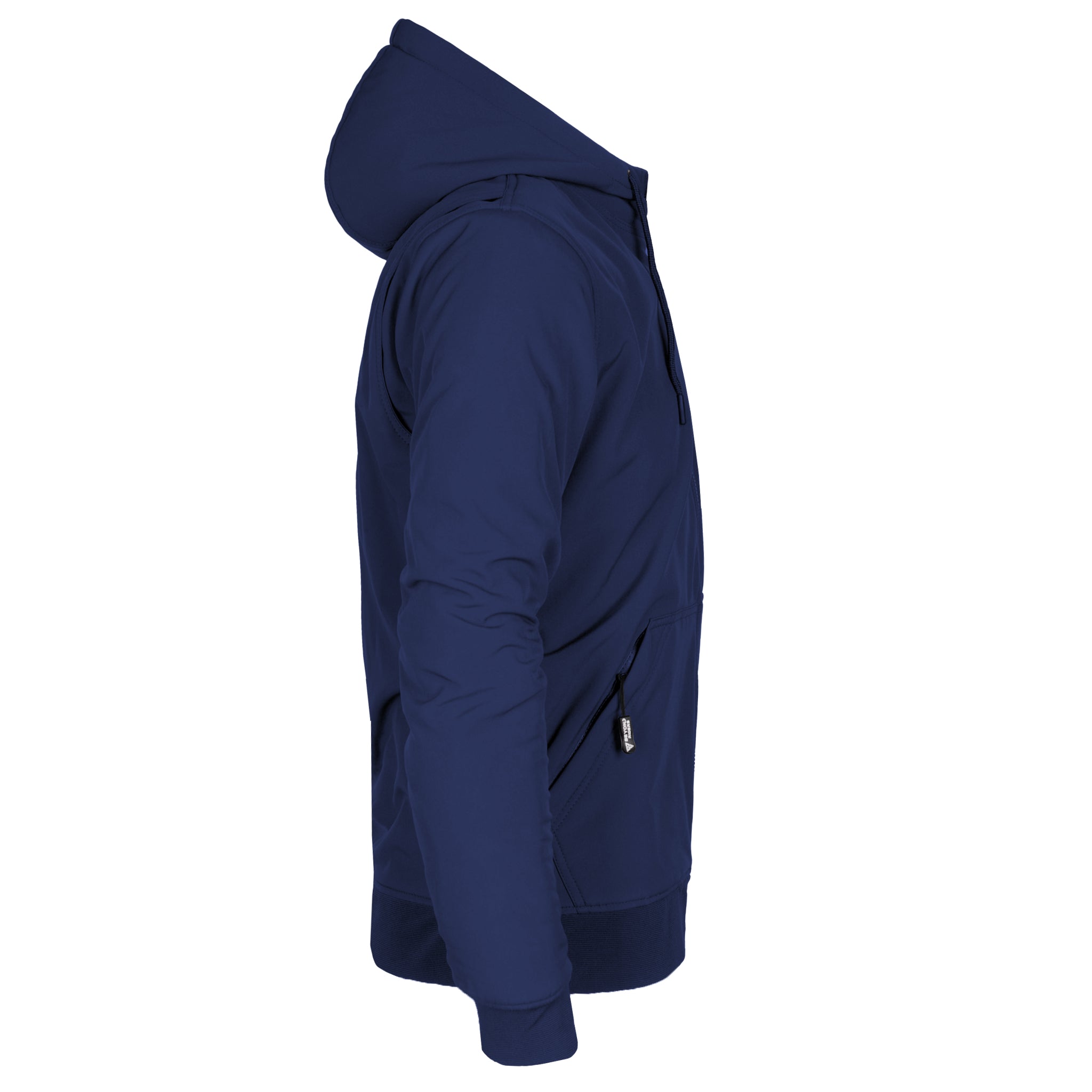 Protective SoftShell Unisex Hoodie - Navy Blue Matte with Pads