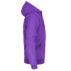 Protective SoftShell Unisex Hoodie - Purple Matte with Pads