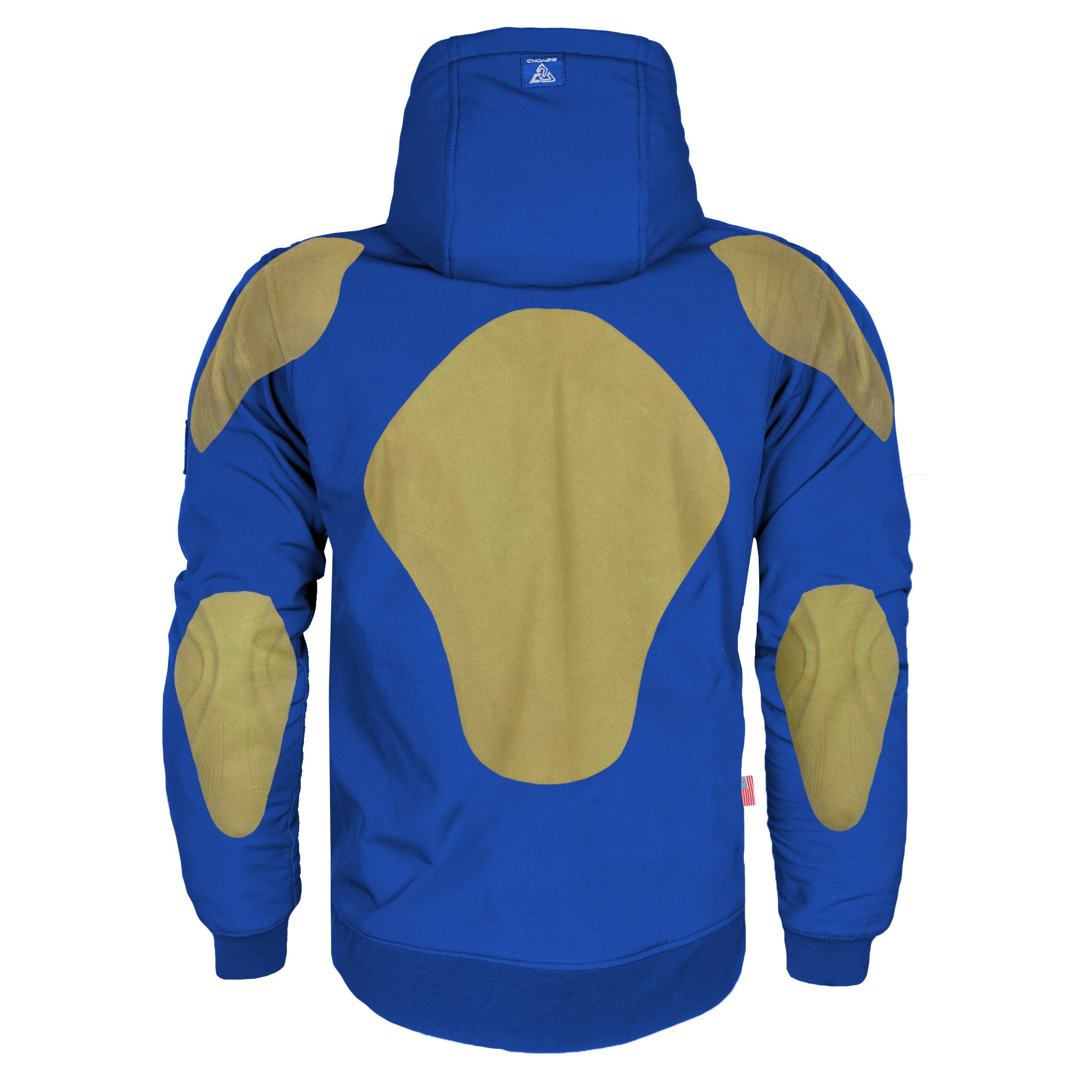 Protective SoftShell Unisex Hoodie - Royal Blue Matte with Pads